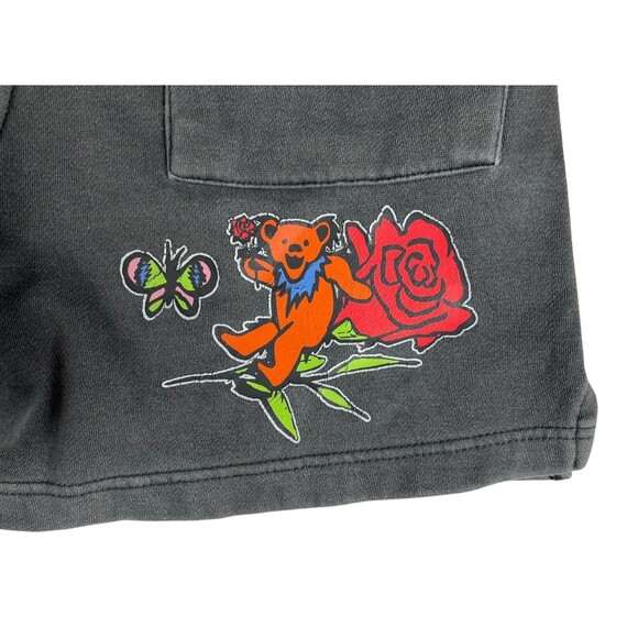 Grateful Dead Ripple Junction Fleece Sweat Shorts  Size S  Thrashed Band Merch - Picture 4 of 7